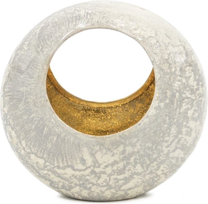 Standing egg windlicht cream