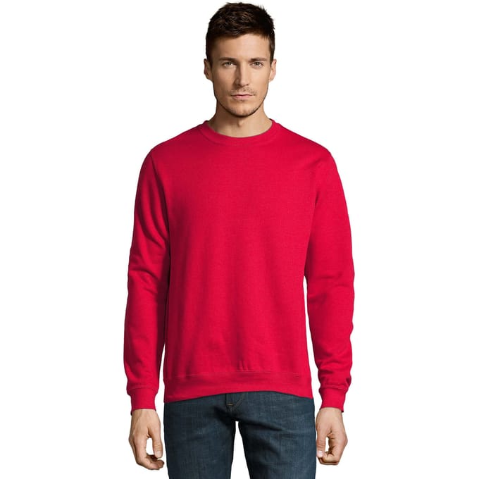 SOLS Uniseks Adult New Supreme Sweatshirt (Rood)