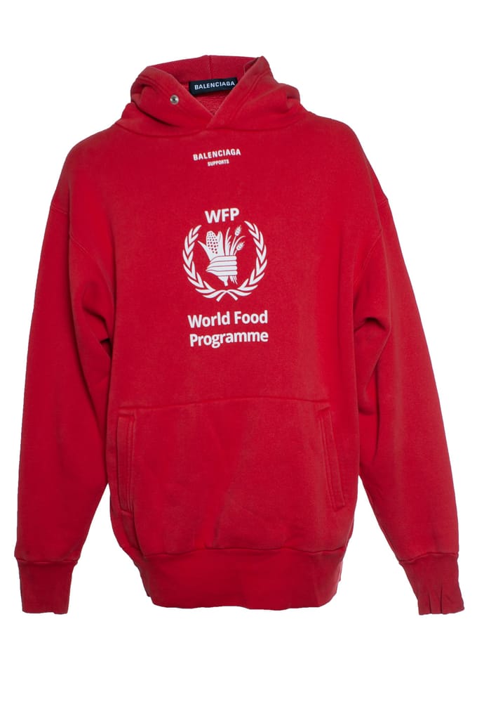 Balenciaga, Wereldvoedselprogramma hoodie in het rood