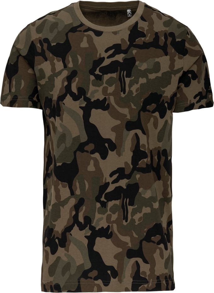 Kariban T-shirt camo korte mouwen K3030 - Olive Camouflage - XXL