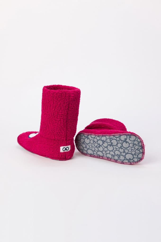 Woody - Botjes met Oogjes - Framboos-Rood - 43/46