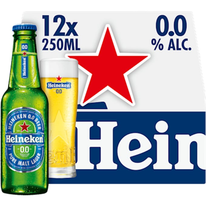 Heineken Premium Pilsener 0.0 Bier - 12 x 250 ml
