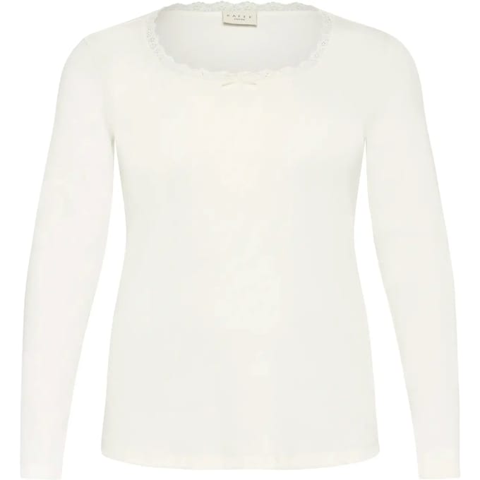 Dames-T-shirt met lange mouwen KAFFE Curve Britt