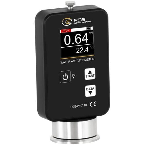 PCE Instruments PCE-WAT 10 Wateractiviteitsmeter (AW-meter) Temperatuur, AW waarde
