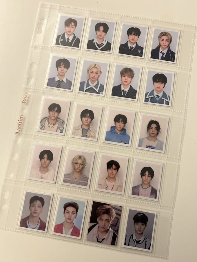 NachimBear K-Pop A4 Mini ID Binder Pages