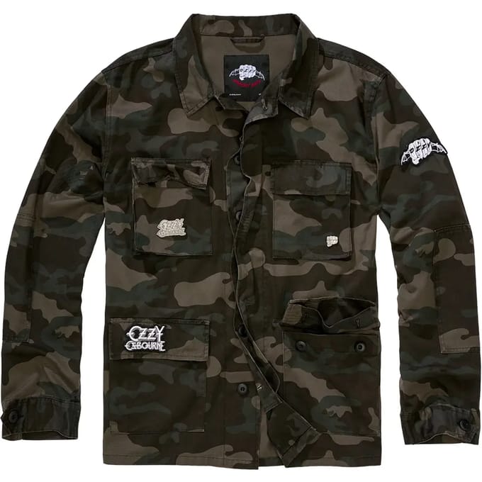 Ozzy Osbourne Uniformjas - BDU Jacket - M tot XXL - voor Mannen - dark camo