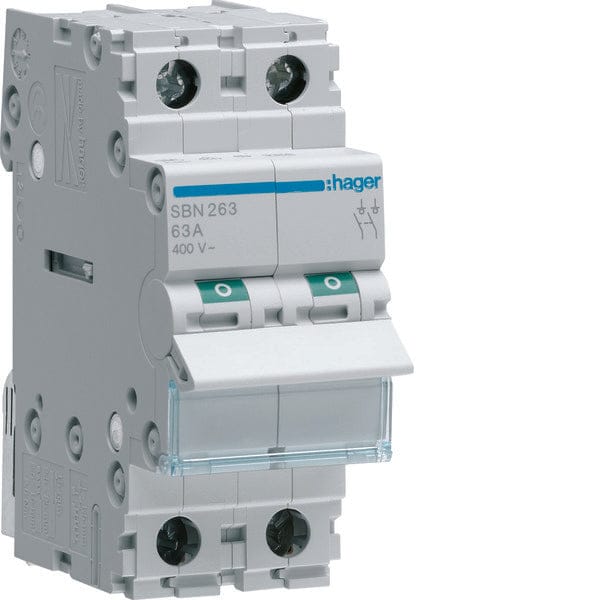 Interrupteur-sectionneur modulaire 63A 2P SBN263