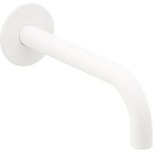Herzbach DEEP WHITE wall spout, projection 21 cm 23.451400.1.07