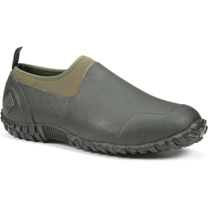 Muck Boots Muckster II Low Rubberen Zwarte/Mos Groene Regenlaarzen.