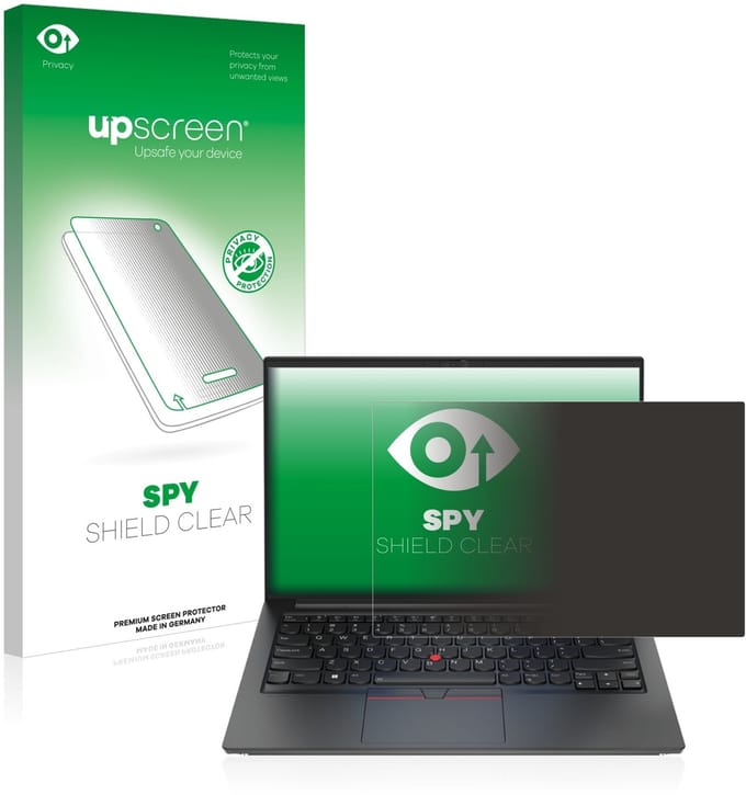 upscreen - privacy screenprotector voor Lenovo ThinkPad E14 Gen 4 - Folie Beschermfolie Blauwlichtfilter