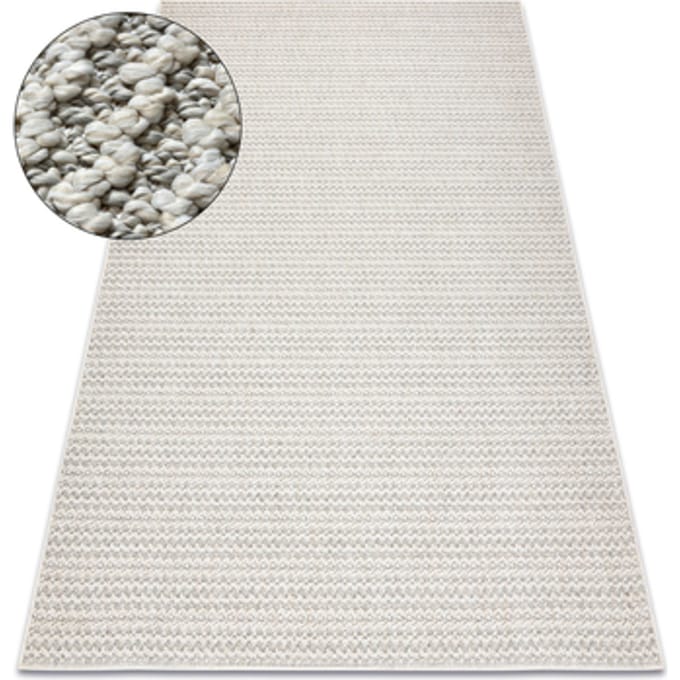 Kleden Rugsx Tapijt JERSEY 19236 grijs - structureel, lus 60x100 cm