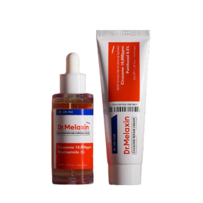 Dr. Melaxin Ensemble Exosome Problèmes Imperfections Crème & Ampoule Exosome Cica red