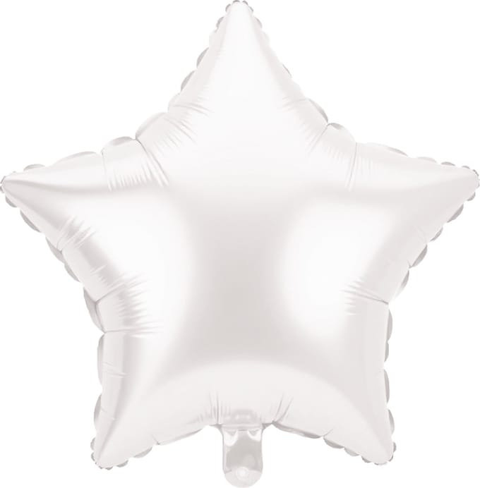 Foil balloon - Star white
