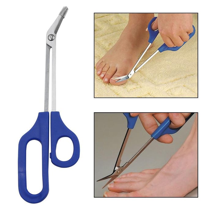 Tondeuse à ongles pour orteils, longue portée, facile à saisir, outil de coupe de manucure et de pédicure blue