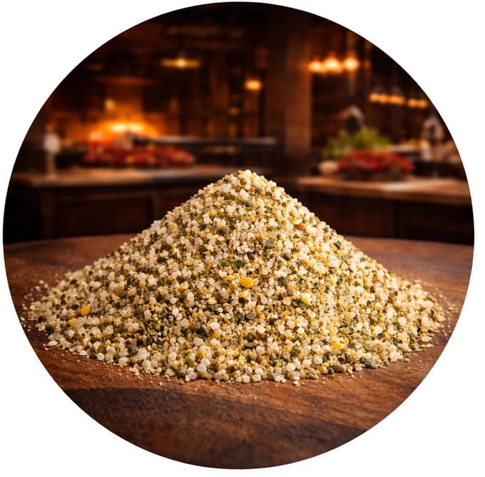 De Kruidenbaron - Salt Pepper Garlic rub de luxe (SPG) kruidenmix - strooibus 300 gram