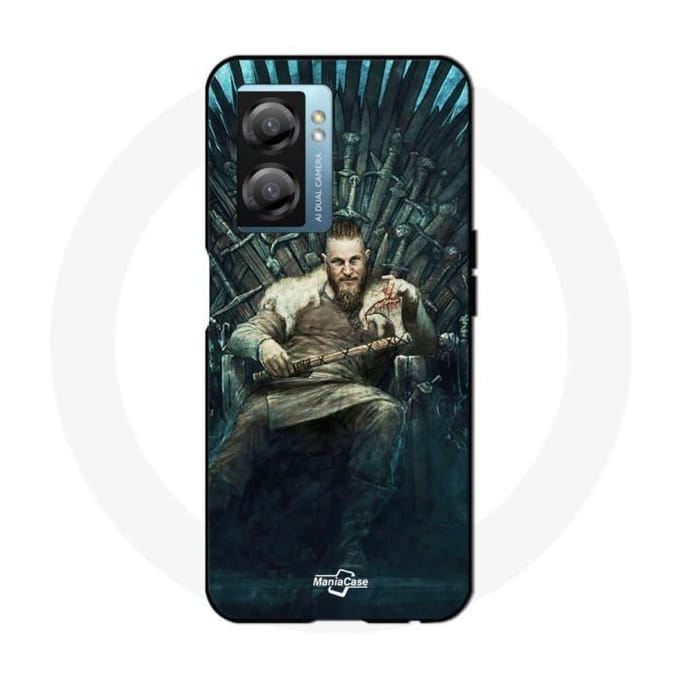 Coque - Maniacase - Oppo A77 5G - Souple - Noir - Vikings Game of Thrones