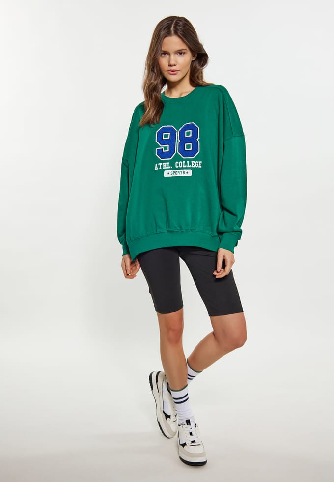 Mymo Sweatshirt Dames donkergroen