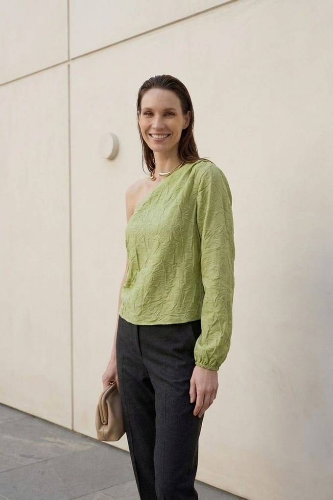 Schoudervrije Cut Out Blouse