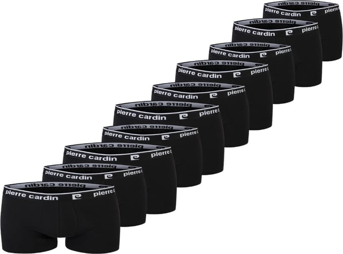 Pierre Cardin - Heren Boxershorts 10-Pack - Zwart - katoen - Maat M