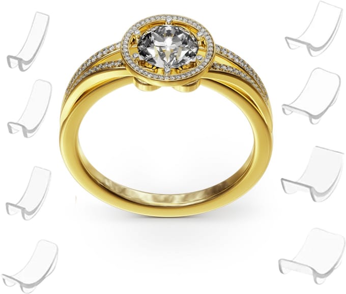 Ringverkleiner Transparant - Ring Verkleiner Onzichtbaar - Ring Adjuster - Ring Resizer - Ring Kleiner Maken - Ring Verkleiner Set