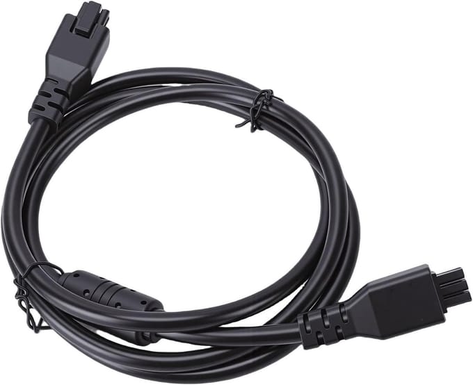 Verlengsnoer 6 Pin - AMS Verlengkabel - 3D Printer Aansluiten - Met Magneetring - 1 meter - Zwart