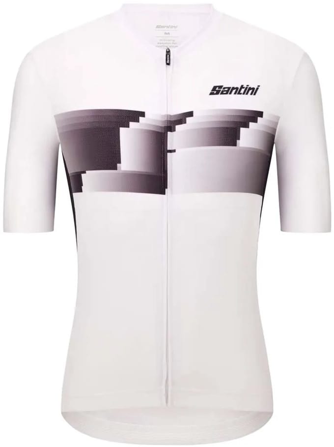Santini Verve Korte Mouw Wielertrui Wit XL Man