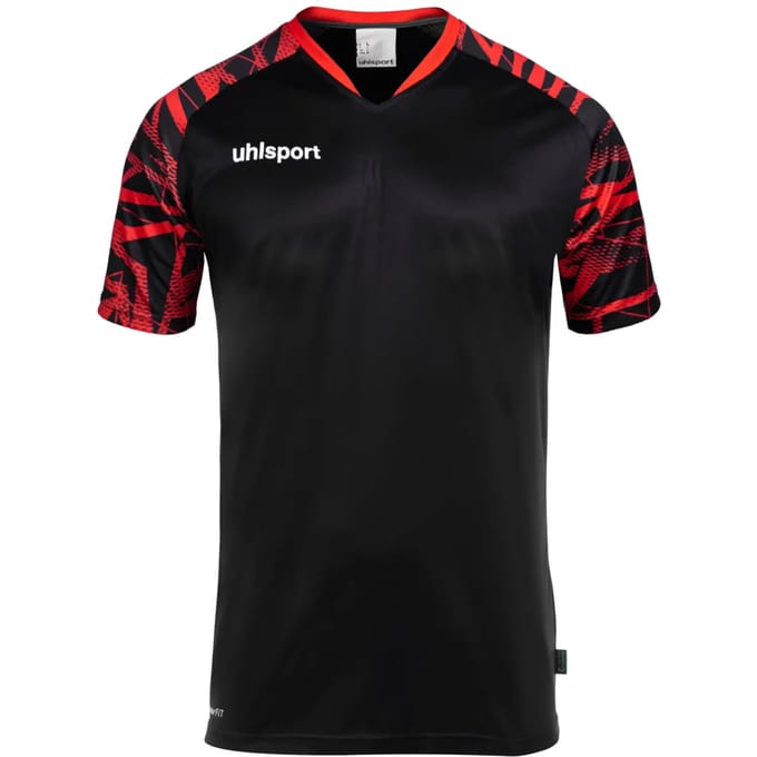 Uhlsport Goal 25 Shirt Zwart-Rood Maat 2XL