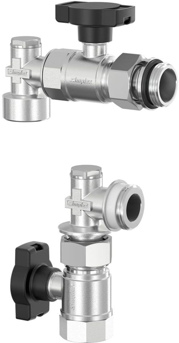 Flamco Verteileranschluss-Set senkrecht DN20 G1i x G1a MS vern., F14023