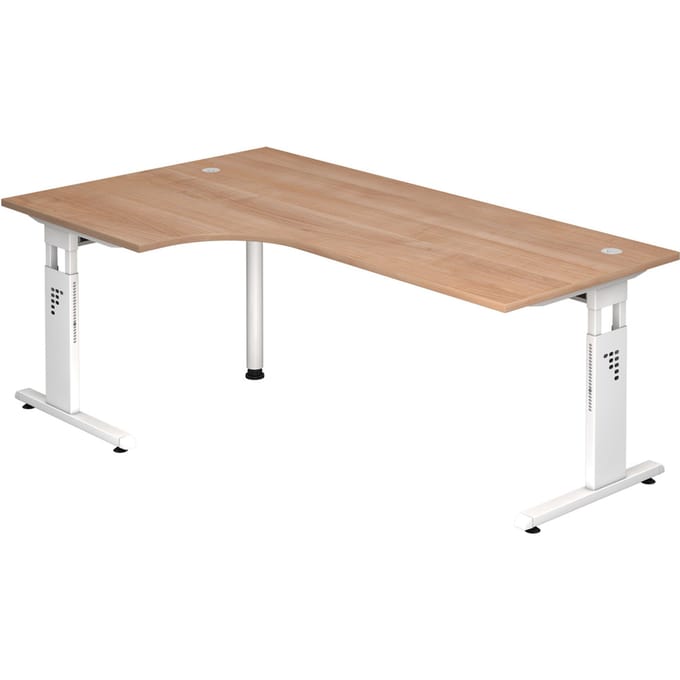 MEGA 82 W | Bureau - Walnoot/Wit