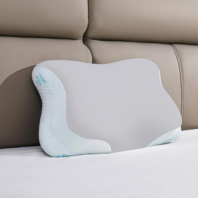 Ergonomisch Cervicaal Kussen van Memory Foam voor Zij- en Rugslapers, Verstelbaar in Hoogte