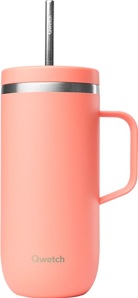 Qwetch Cold Cup Geïsoleerd met Handvat - Matt Pêche