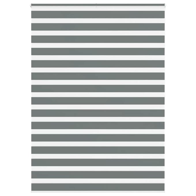 vidaXL - Zebra - rolgordijn - 155x200 - cm - stofbreedte - 150,9 - cm - donkergrijs