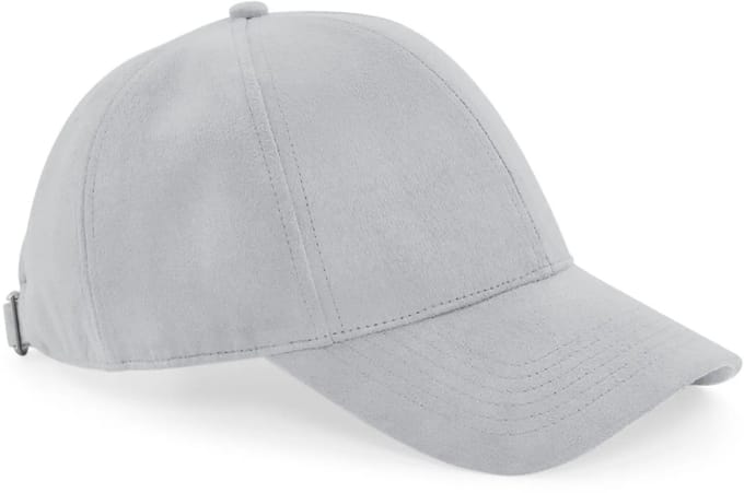 6-panel faux suède baseballpetje Beechfield