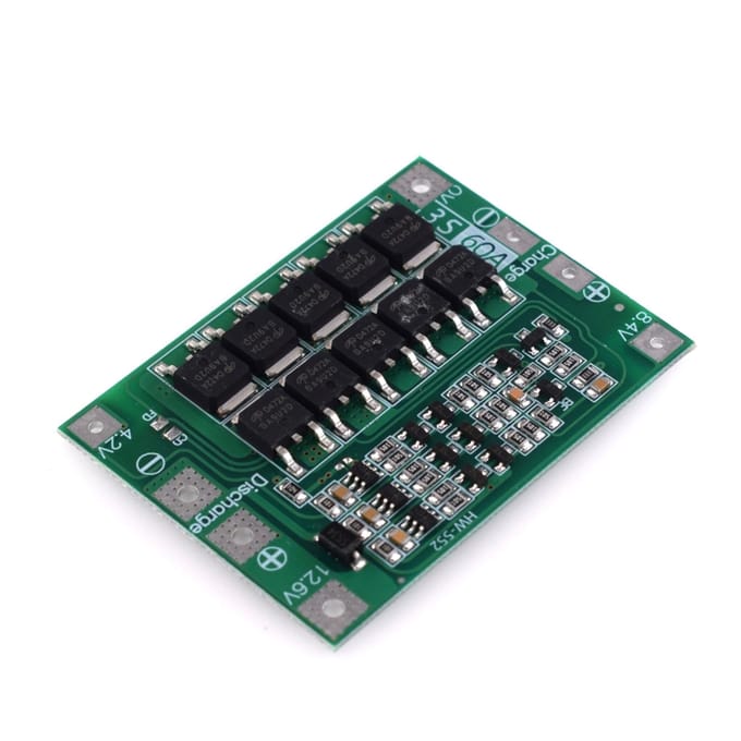 3S 60A Li-ion celbeschermingsbord Verbeterde versie Lithiumbatterijen BMS geïntegreerde schakelingen 3S 60A