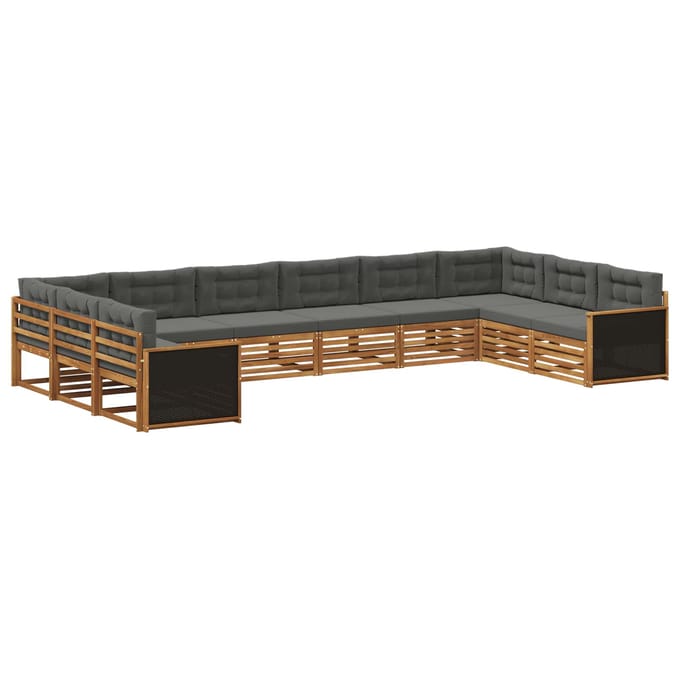 vidaXL - Sofa-Sets - 10 - st - Massief - Acacia - Hout