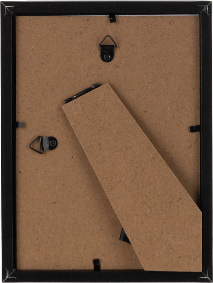 J-Line fotolijst Basic - hout - zwart - small - 2 stuks