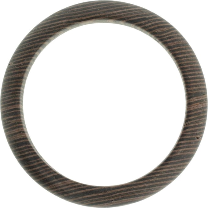 Behave - Houten unisex armband bangle met brede rand - boho stijl
