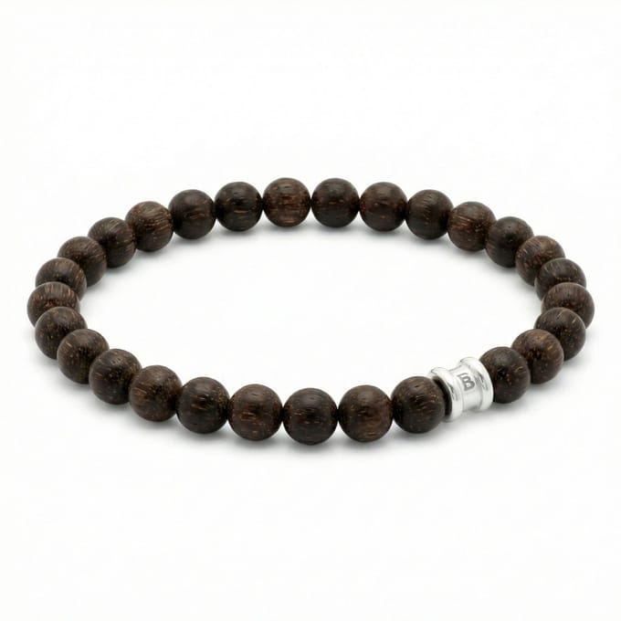 STEEL & BARNETT - Kralenarmband Heren - Essential - Matte Bronziet - Maat S