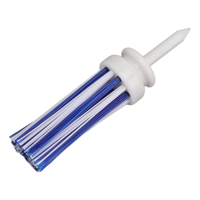 Golftees Plastic Lang Balbasis Lage Wrijving Borstel Ondersteuning Tee voor Lange Afstandsslag white
