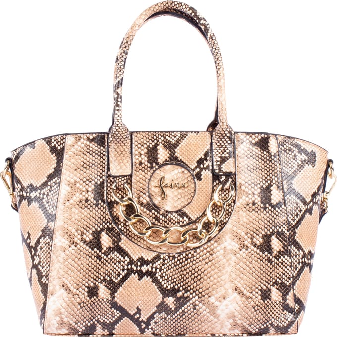 Faina Draagtas Dames Camel zwart