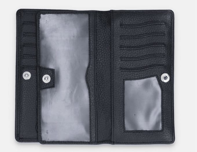 Crinkles Portemonnaie Black | Zwart | Maat: One Size