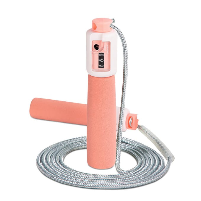 Corde à sauter avec compteur Corde à sauter réglable Corde à sauter à vitesse rapide Câble pour tests et compétitions Rose rose