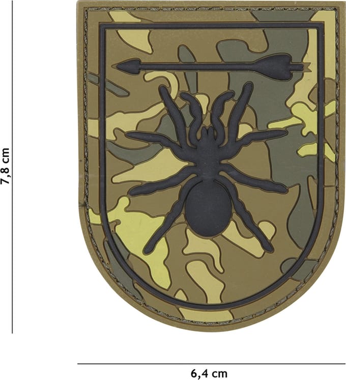 101 Inc Embleem 3D Pvc Special Forces Spin Groen  13081