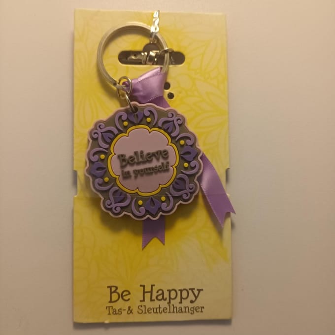 Be Happy - Sleutelhanger - Believe in yourself