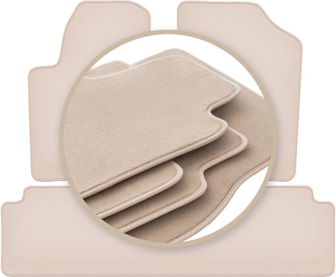 PREMIUM beige matten voor: Citroen Berlingo I combivan, Multispace 1996-2010