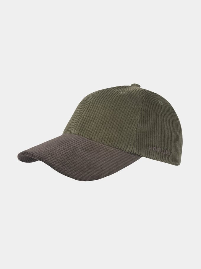 Hatland Daily Corderoy Baseball Cap - Heren Petten - Olive