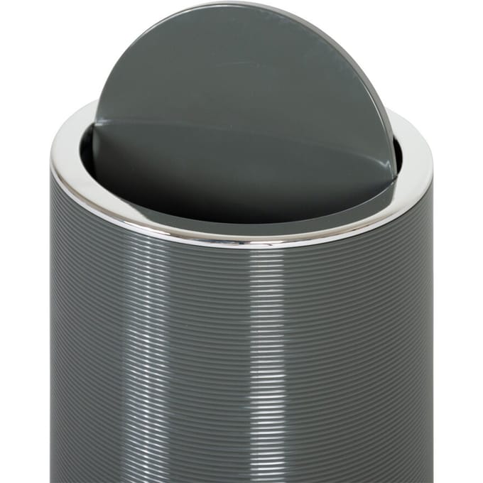 Baytex Afvalemmer 5L Ripples Grijs