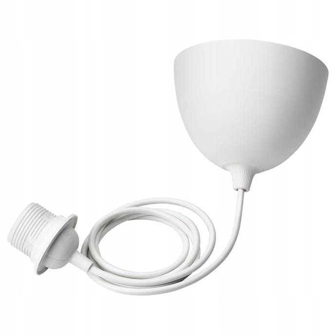 IKEA HAVSDJUP Lampfitting met kabel, wit, 1.4m