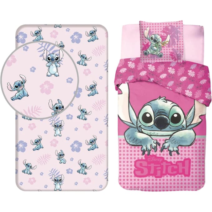 Lilo & Stitch Dekbedset - Dekbedovertrek - Hoeslaken - Kussensloop