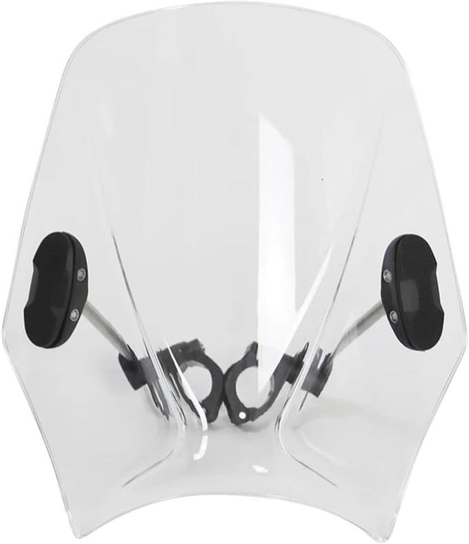 Motorfiets Windscherm - Winddeflector Onderdeel - Comfortabel Rijden - Universele Pasvorm - 22 25 28mm - Transparant